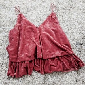 Aerie Crushed Velvet Tank